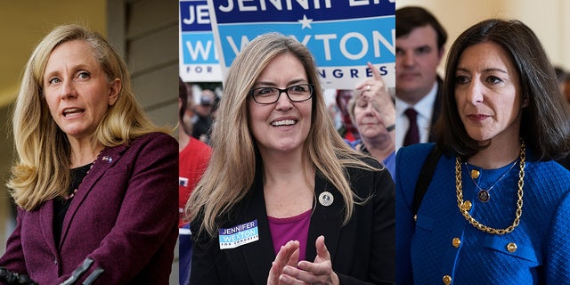 Incumbent Democrat Reps. Abigail Spanberger, Jennifer Wexton and Elaine Luria.