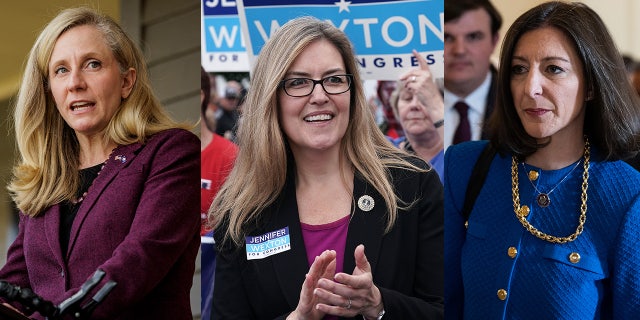 Incumbent Democrat Reps. Abigail Spanberger, Jennifer Wexton and Elaine Luria.