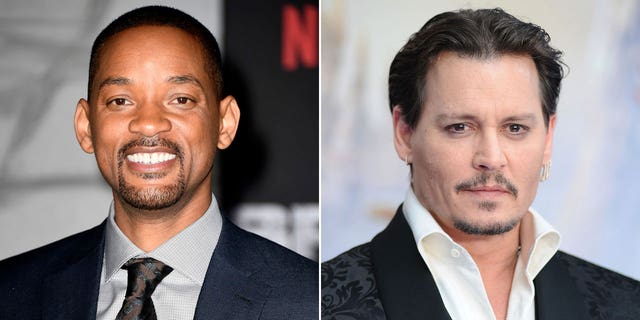 Will Smith, left, and Johnny Depp have both moved on in their careers after battling a slew of negative headlines.