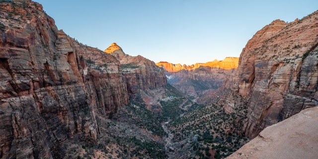 Canyon Overlook at Zion National Park in Springdale, Utah, on Jan. 15, 2021.