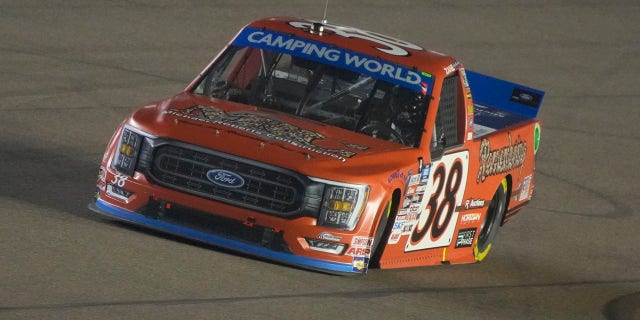 Zane Smith drives during the NASCAR Truck Series race Friday, Nov. 4, 2022, in Avondale, Arizona.