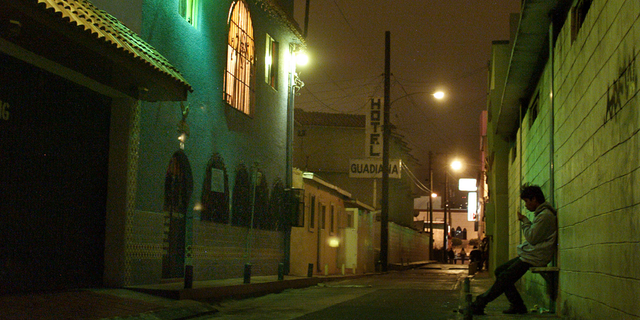 The Zona Norte area of Tijuana, Mexico.