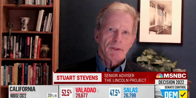 Lincoln Project adviser Stuart Stevens appeared on MSNBC's "Alex Wagner Tonight."
