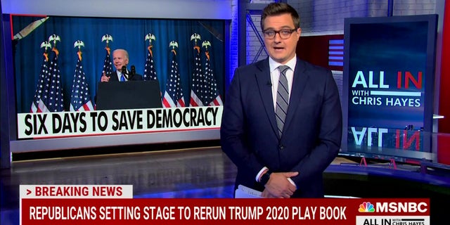 Chris Hayes has often warned about the state of democracy in America.