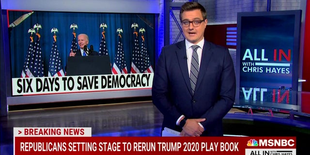 Chris Hayes has frequently warned about the state of Democracy in America.