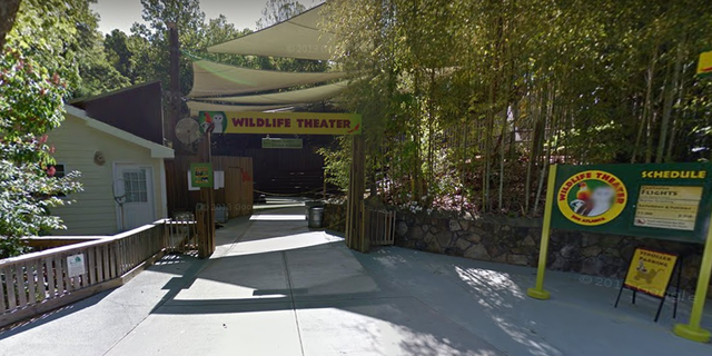 Exhibit at Zoo Atlanta featuring the "Wildlife Theater."