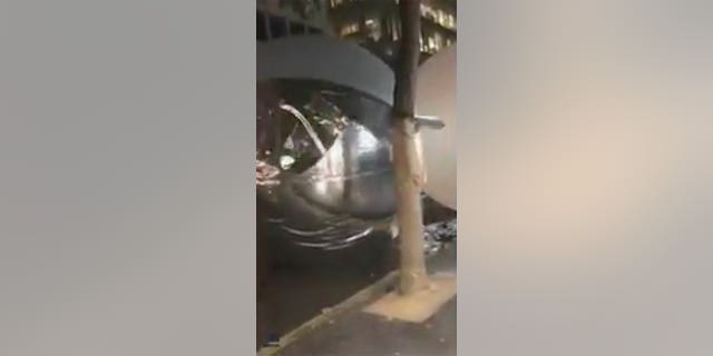 Getting your Christmas decorations out already? Make sure they're securely fastened if you're putting them up outside — watch what happened on one busy London street this week (see the video at the top of this article!). 