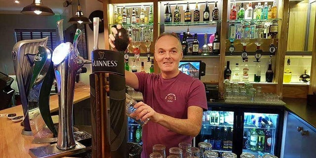 Dan McCallion owns a bar in Northern Ireland. He had been keeping his empty keg barrels outside the bar for pickup.