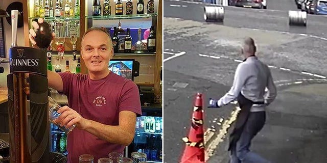 Dan McCallion heard a rattling noise outside his bar — then he went outside and saw his keg barrels rolling down the street. 