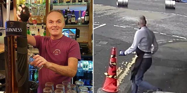 Hold my beer: Bar owner sprints after runaway keg barrels in hilarious video Dan McCallion heard a rattling noise outside his bar — then he went outside and saw his keg barrels rolling down the street.