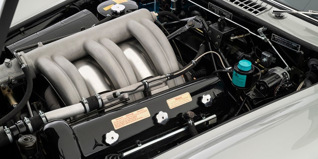 The 300 SL is powered by a 3.0-liter straight-six-cylinder engine.