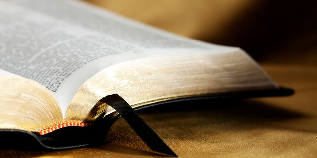 An open KJV Bible 