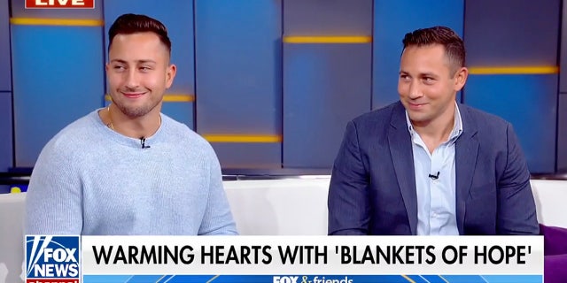 Brothers Mike Fiorito (left) and Nick Fiorito (right) of Brooklyn, New York, joined "Fox and Friends" on Tuesday, Nov. 29, 2022, to discuss their organization, how they're making a difference for people who are homeless — and what inspired them to reach out to others.