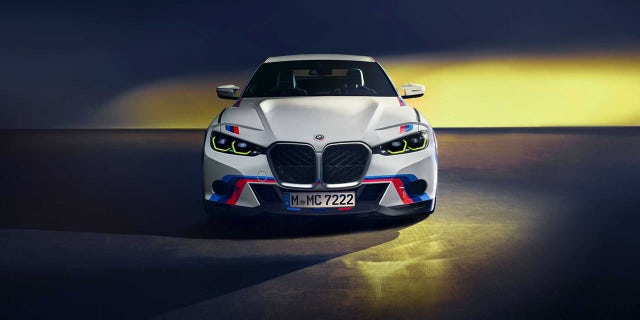 The wheels, tyres, brakes and suspension have all been updated from the M4 the car is based on.