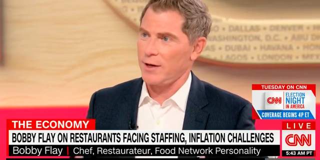 Chef Bobby Flay speaks to CNN hosts about seeing the current economic downturn affect his restaurants.
