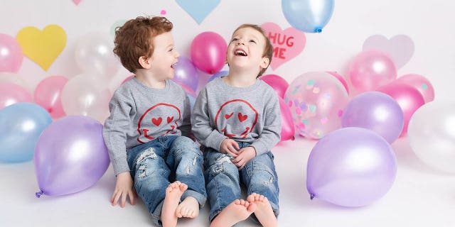 Twins Ethan (left) and Bennett (right) suffer from a rare mitochondrial disease. "We are learning as much as we can" about the condition, their mom, Jamie Blicher, told Fox News Digital — "and taking the advice of experts."