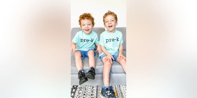 Twin brothers Ethan (left) and Bennett (right) are continuing to strengthen their immune systems every day, their mom told Fox News Digital.