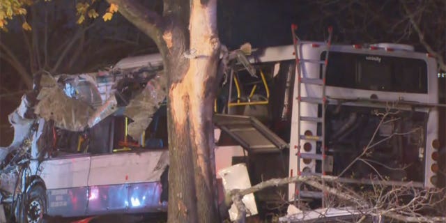 The bus accident near Brandeis University left one dead and 27 injured, according to authorities.
