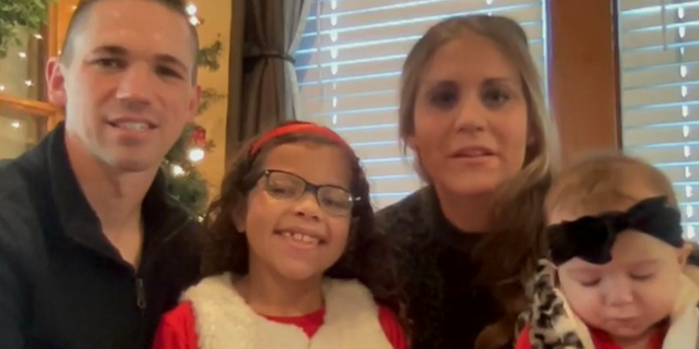 Shelby Faltynski said she had no idea about the Safe Haven Baby Boxes until she received a call asking if she'd consider applying to take in a baby who was left in one of the boxes. The family of four is shown here.