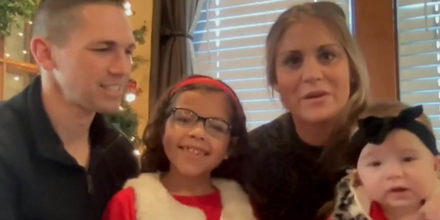 Little Myah's adoption (she's shown far right) was finalized on Nov. 18, a day also known as National Adoption Day.