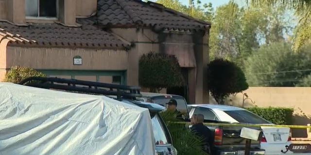 Police say that a fire where three people were found dead in Riverside, CA is being investigated as a homicide
