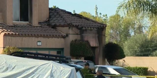 Police say that a fire where three people were found dead in Riverside, CA is being investigated as a homicide