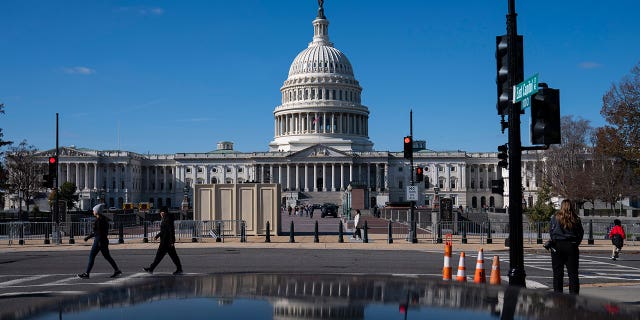 The U.S Capitol during the second day of orientation for new members of the House of Representatives in Washington, D.C., on Nov. 14, 2022.