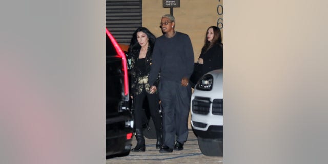 Cher and Alexander Edwards were spotted leaving Nobu in Malibu on Monday night.