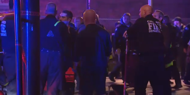 An eyewitness reported that he saw at least two injured children in the aftermath of a Halloween shooting in Chicago.