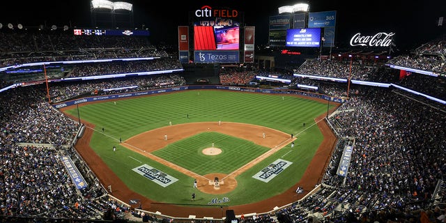 A general view inside the stadium during the Wild Card Series game between the San Diego Padres and the New York Mets at Citi Field on Friday, October 7, 2022 in New York, New York. 