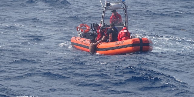 Some of those rescued wore life jackets.