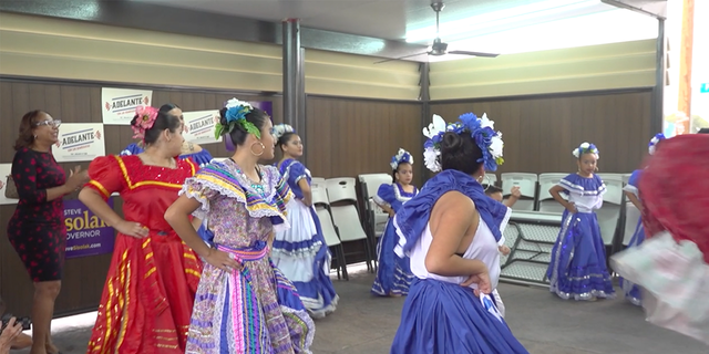 An Oct. 22 Get Out The Vote Rally for Nevada Democratic candidates featured dancers in traditional Mexican dancing dresses.