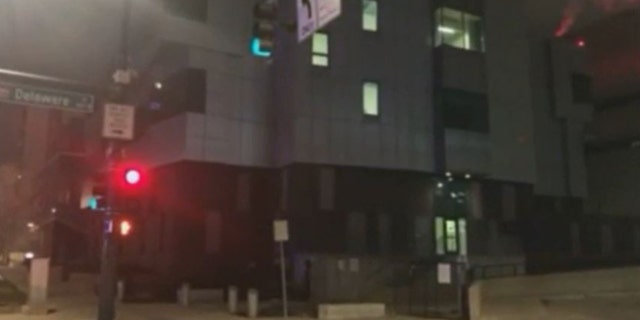 A look at the downtown Denver jail following an officer-involved shooting Nov. 28, 2022.