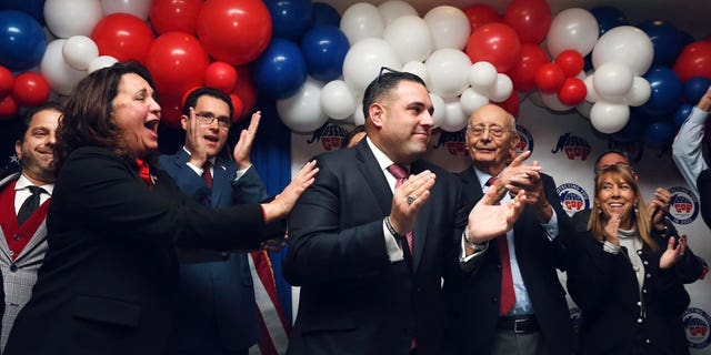 Republican candidate Anthony D'Esposito on Election Night. 