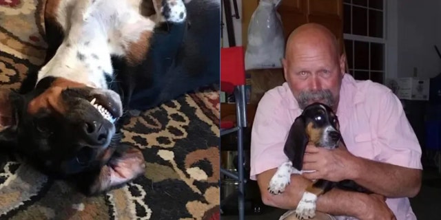 Camo and his owner, Richard Pettis