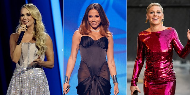 Carrie Underwood, Anitta and P!NK are set to perform during Sunday night's show.