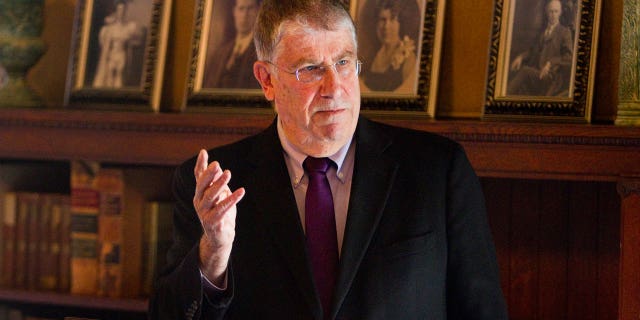 Former Maine gubernatorial candidate Eliot Cutler, seen here campaigning in 2014. A district attorney has recused himself from a child pornography case against Cutler.