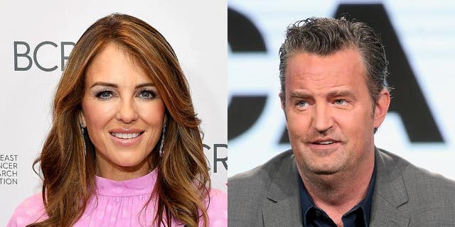 Elizabeth Hurley and Matthew Perry starred in 2002's "Serving Sara" together. 