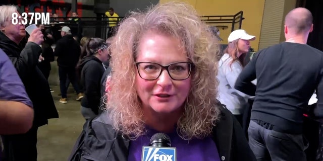 Fetterman supporter, Kathryn, said she is "ecstatic" about the Democrat's early lead against opponent Mehmet Oz. 