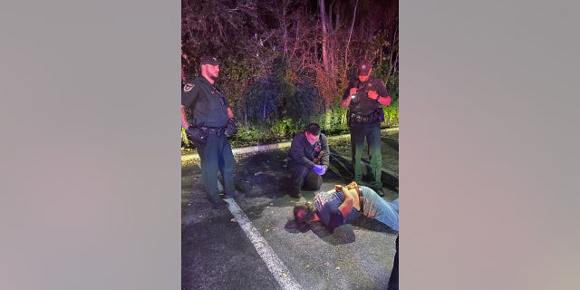 Responding deputies found the suspect in a nearby parking lot still armed with a 9mm Glock handgun. Deputies arrested him without incident.