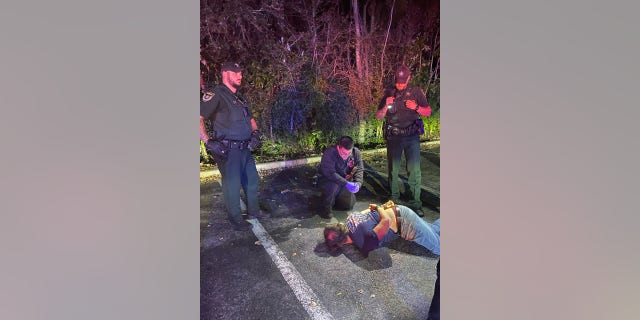 Responding officers found the suspect in a nearby parking lot still armed with a Glock 9mm pistol. The officers arrested him without incident.