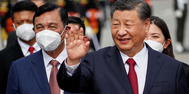 Chinese President Xi Jinping arrives at an airport ahead of the G20 Summit in Bali, Indonesia, on Nov. 14, 2022.