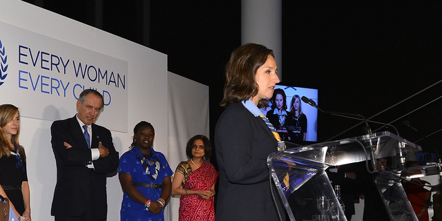 Jill Zelmanovits speaks onstage at the United Nations Every Woman Every Child Dinner 2012 on Sept. 25, 2012 in New York.