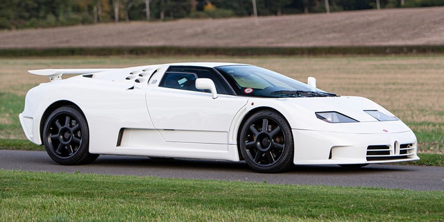 The EB110 Super Sport has a top speed of 221 mph.