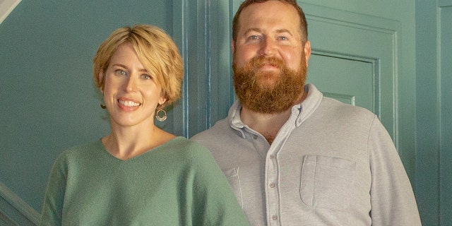  Ben and Erin Napier seen on their show "Home Town."