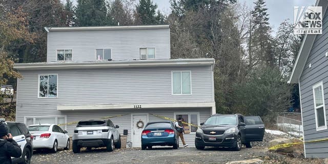 An investigator could be seen carrying evidence boxes out of the home where four college students were murdered in Moscow, Idaho. 