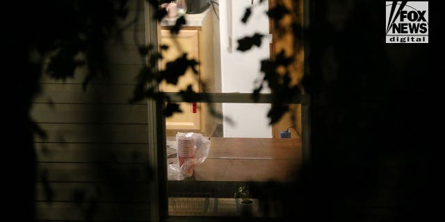 A view inside the home in Moscow, Idaho, shows a solo cup in the kitchen on Nov. 14, 2022.