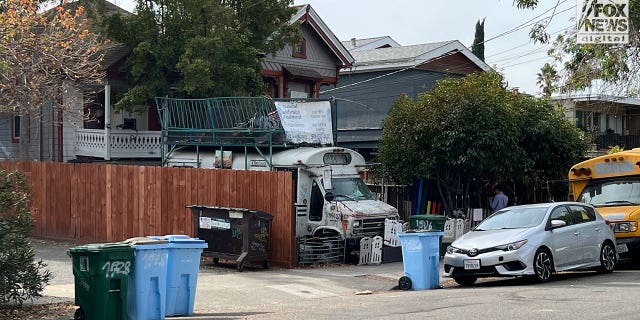 General views of the home in Oakland which is believed to be have been the one-time residence of David DePape, Friday, October 28, 2022. De Pape is alleged to have attacked Paul Pelosi in a home invasion earlier this morning.