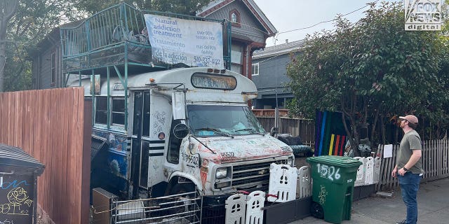 General views of the home in Oakland which is believed to be have been the one-time residence of David DePape, Friday, October 28, 2022. De Pape is alleged to have attacked Paul Pelosi in a home invasion earlier this morning.