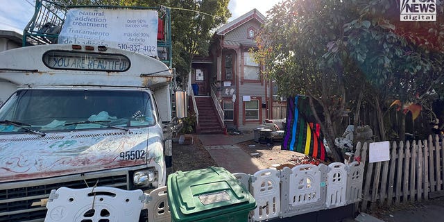 General views of the home in Oakland which is believed to be have been the one-time residence of David DePape, Friday, October 28, 2022. DePape is alleged to have attacked Paul Pelosi in a home invasion earlier this morning.